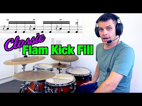 Classic Flam Kick Fill - Drum Lesson