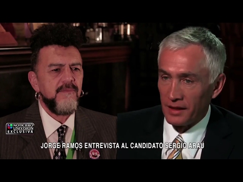 Jorge Ramos entrevista al Candidato Sergio Arau