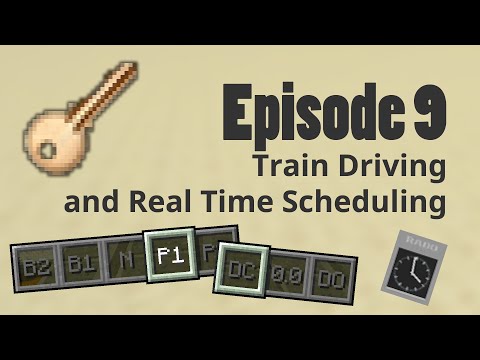 Vehicle Driving and Real-time Scheduling - Minecraft Transit Railway Tutorials Episode 9