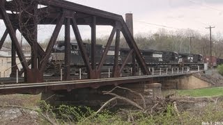 preview picture of video 'Norfolk Southern at Canal Park Allentown, PA 4/19/13'