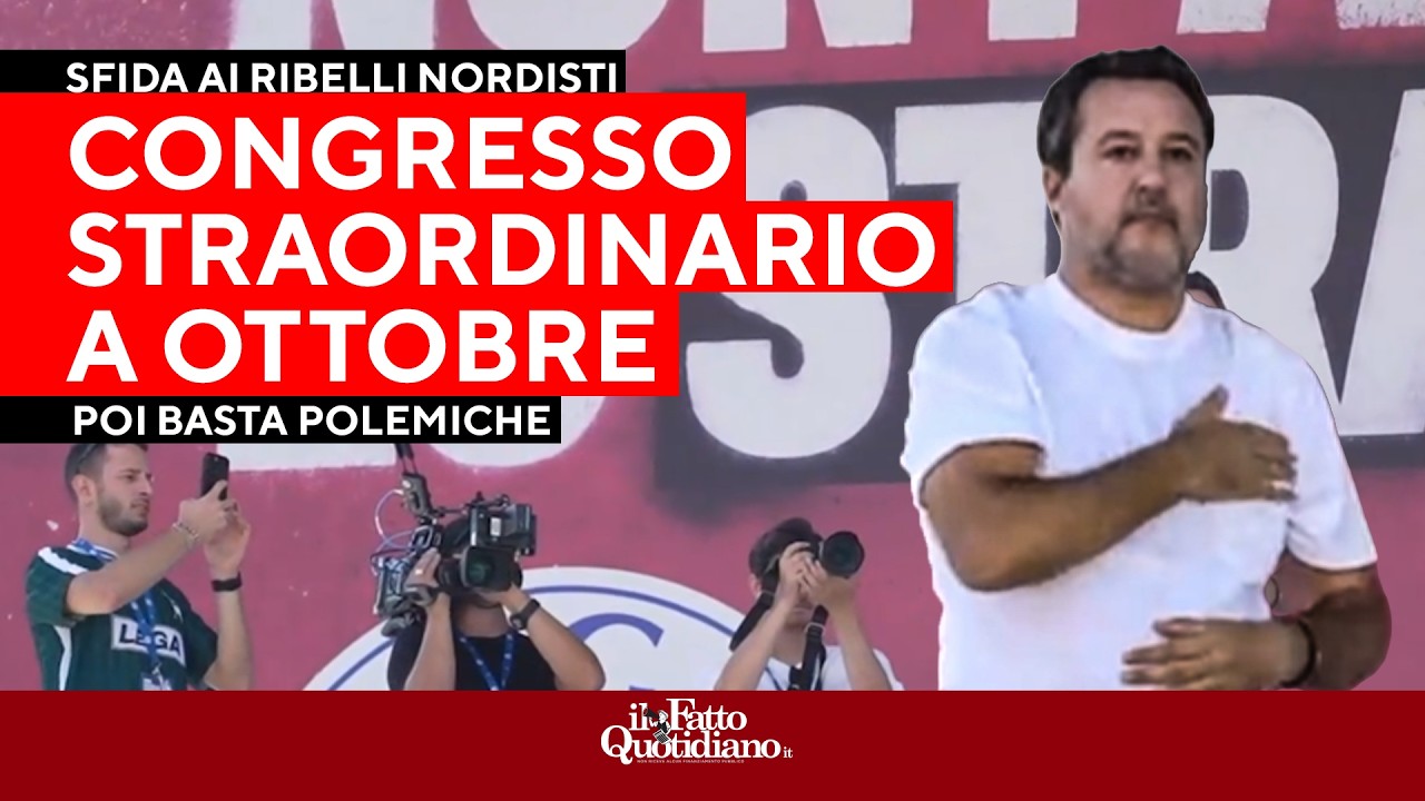 “Questa sarà l’ultima Pontida per Salvini”. Raduno Lega tra cori e contestazioni contro i ribelli
