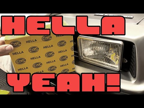Hella Yeah!  Converting your sealed beam DeLorean headlamps to Hella H4/H1 conversion headlamps