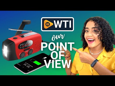 Emergency Hand Crank Radio with LED Flashlight for Emergency - WTI product video review