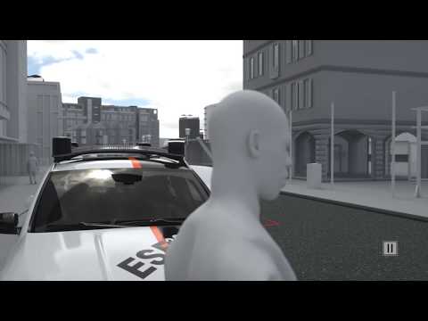 Mercedes-Benz ESF 2019 - Cooperative communication with the enviorment - Pedestrian warning