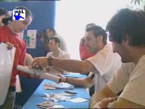 Frima de Autografos en la XXXV Copa del Rey