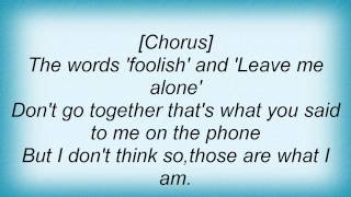 Avril Lavigne - Foolish (Leave Me Alone) Lyrics_1