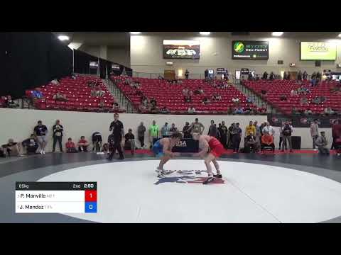 65 Kg Cons Semis - Pierson Manville, M2 Training Center Vs Jesse Mendez, Titan Mercury Wrestling C