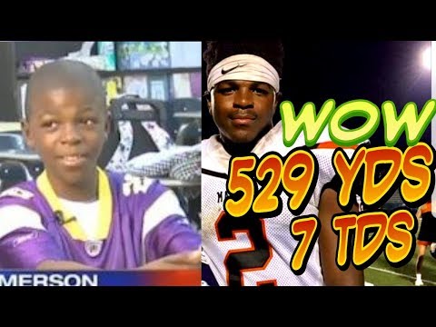 Wow - Banned Youth Football Star MONSTER GAME | 529 yds 7 TDs | Demias Jimerson Malvern High