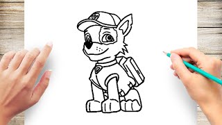 How to draw Rocky