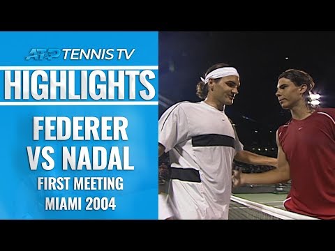 Federer vs Nadal: First-Ever Match at Miami 2004 Highlights