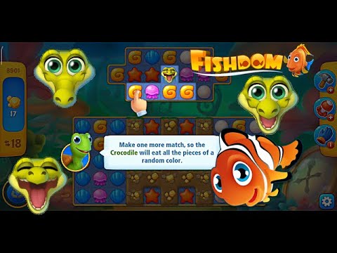 there are crocodiles in fishdom, Fishdom Android Game