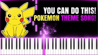 How to play &quot;Pokemon Theme Song&quot;  by John Siegler and John Loeffler on the piano. Level 1