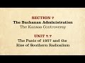 MOOC | The Panic of 1857 | The Civil War and Reconstruction, 1850-1861 | 1.7.7