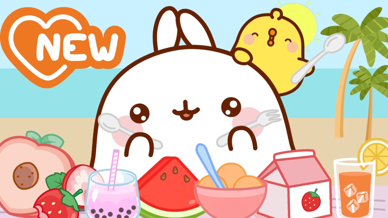Best Summer Snacks Ever! 🍉☀️ Molang’s Tastiest Treats