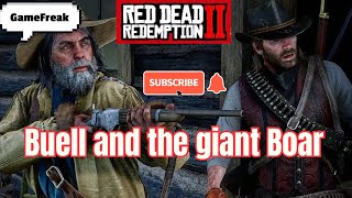 RDR2 (pt 34) Free horse and giant boar tusk. #gaming #tutorial #videogames