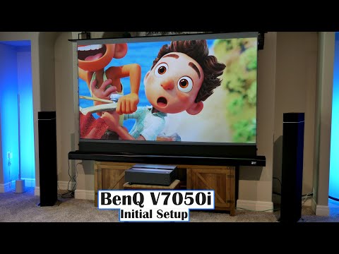 JAW DROPPING! Setup Tips for BenQ V7050i Laser UST Projecter w/ Elite ProAV Kestrel DarkUST CLR