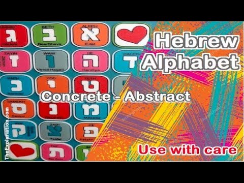 Original Hebrew Alphabet. 22 Enlightening Concrete Symbols