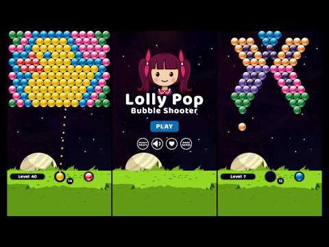 Lolly Pop Bubble Shooter Game Video