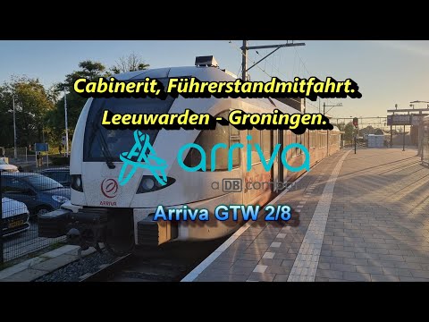 [4K] Cabinerit, Führerstandsmitfahrt: Leeuwarden - Groningen