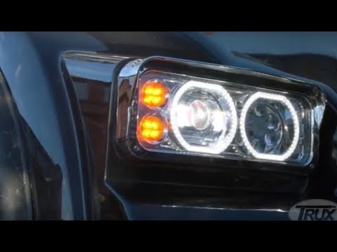 Universal Trux Projector Headlight with Halo LED: How to Install