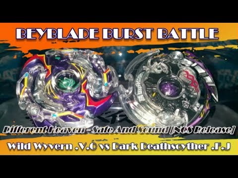 Beyblade Burst Battle - Wild Wyvern  .V.O vs Dark Deathscyther .F.J