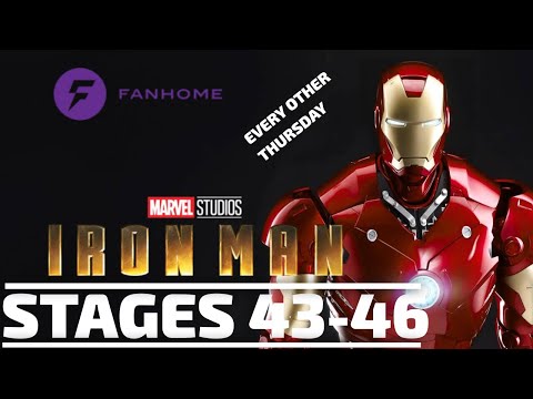 Fanhome Iron Man Mark III Buildup - Stages 43 to 46 [Gaming Trend]