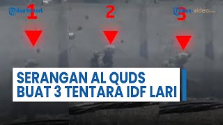 Pejuang Al Quds Tembak Kendaraan Lapis Baja Zionis dari Jarak Jauh, 3 Tentara IDF Lari Ketakutan