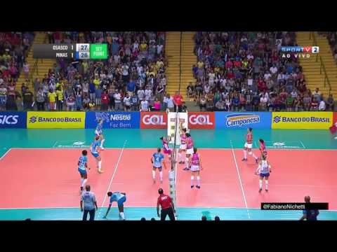 OSASCO VS MINAS - LONGEST RALLY. SENSATIONAL!