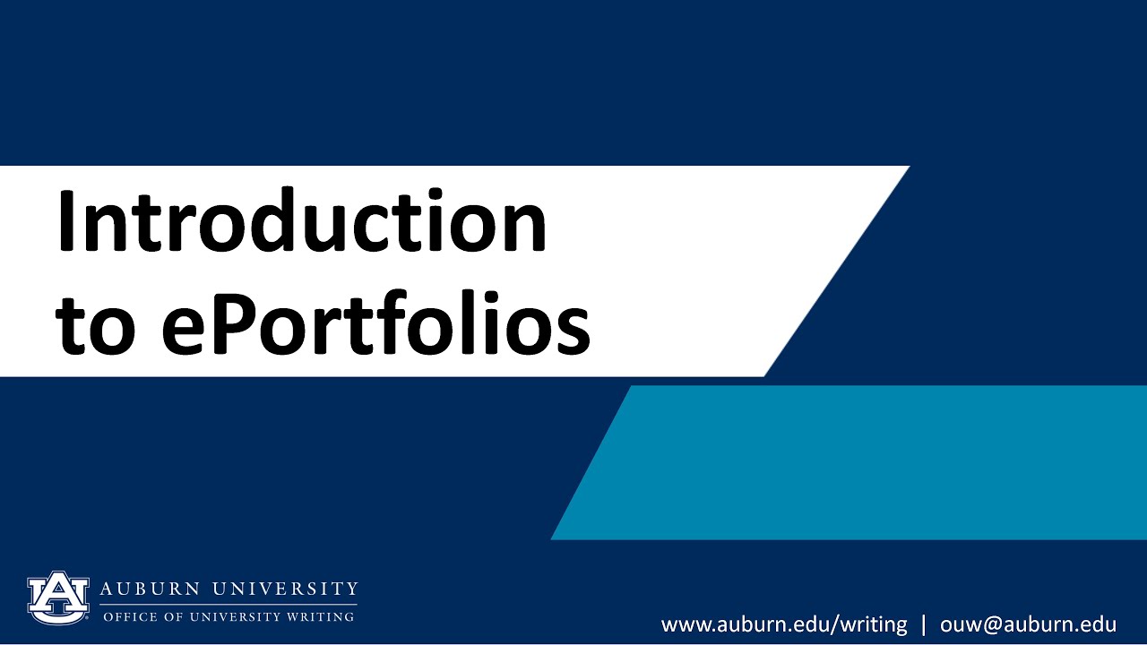 Introduction to ePortfolios