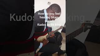 playing blues scale. Kudos to bb king