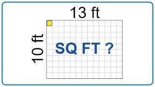 How Many Square Feet Is 10 Feet by 13 Feet