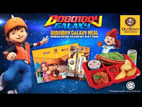 Promoções BoBoiBoy Galaxy Meal OLDTOWN White Coffee