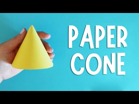 How to Make a Cone out of Paper | Easy Paper Cone Tutorial