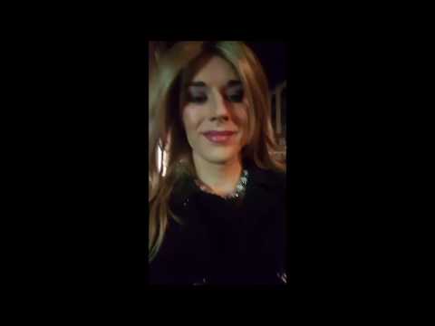 Crossdresser Walking in heels in London