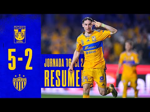 📹 El Resumen | Tigres 5 - 2 Necaxa | Jornada 16 | Clausura 2024