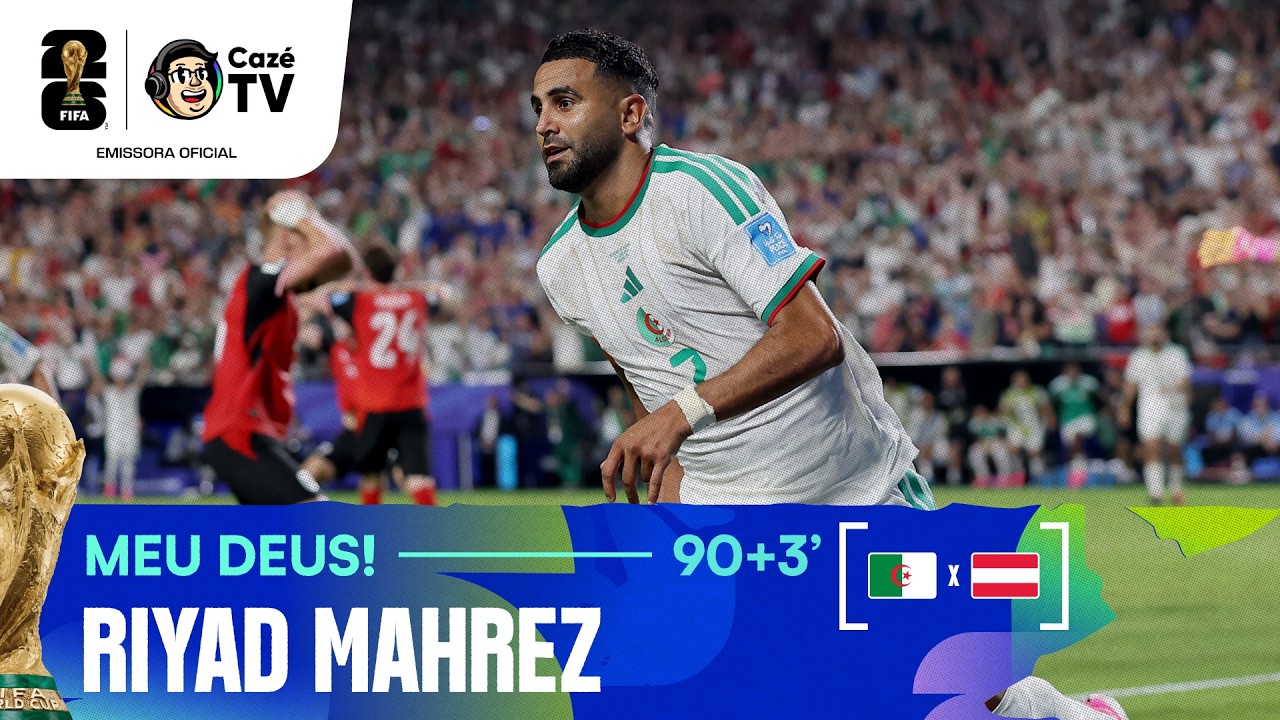 GOOOOOOL! NOS MINUTOS FINAIS A ARGÉLIA VIRA O JOGO CONTRA A ÁUSTRIA