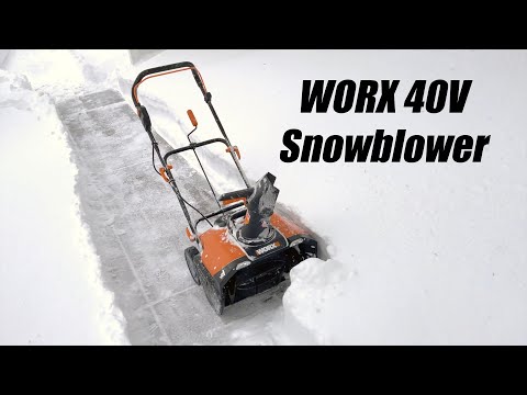 Worx 40V Snowblower in Heavy Snow Quick Review