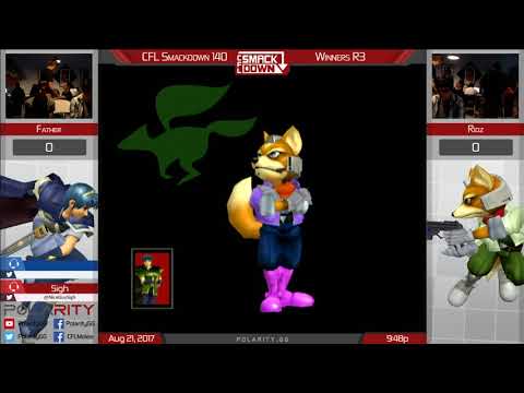 CFL Smackdown 140 Melee - Father (Marth) vs Ridz (Fox) - Winners R3