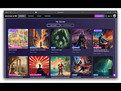 Storynest.ai - Create Interactive Stories and Novels with AI
