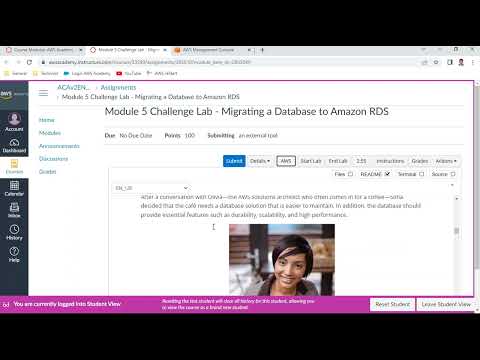 AWS SAA - Module 5 – Challenge Lab: Migrating a Database to Amazon RDS - Anand K