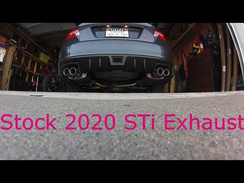 2020 Subaru WRX STi Exhaust Comparison (Borla/Injen/Stock)