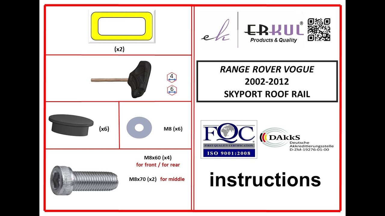 Рейлинги Skyport (черные) Video 1