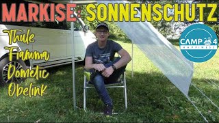 Sonnenschutz und Windschutz für die Markise: Thule, Fiamma, Dometic, Obelink - VW Bulli T5, T6, T6.1