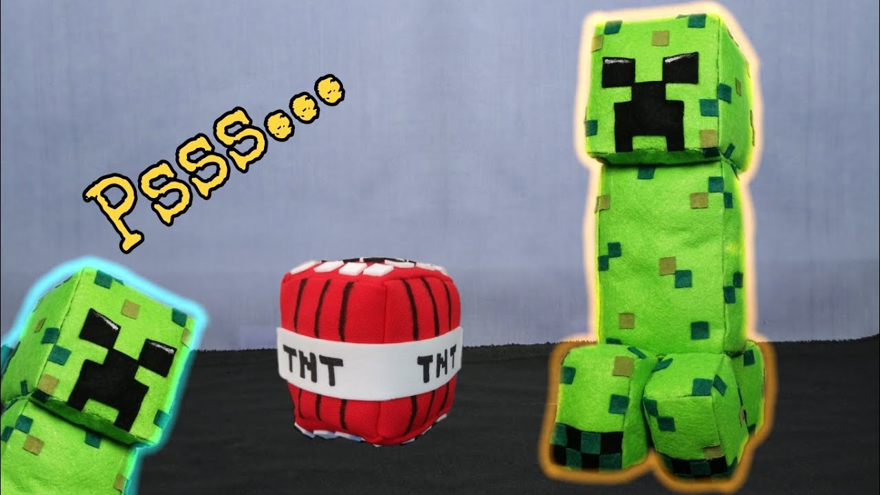 Peluche creeper | Manualidades Minecraft