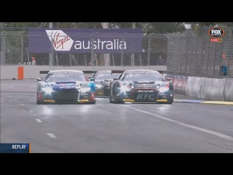 Audi R8 LMS Cup 2018. Race 2 Adelaide Street Circuit. Last Laps