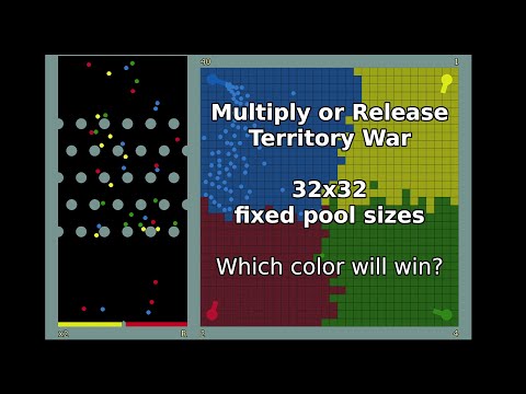 Marble Race & Territory War & Multiply or Release #7 2022 -  32x32 - Who Will Win?