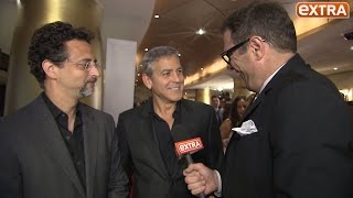 George Clooney Talks 'Our Brand is Crisis,' Jokes About Wedding Anniversary Present