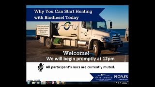 Why You Can Start Heating with Biodiesel Today!