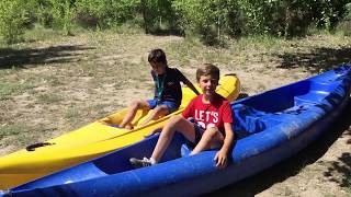 Kayak en la laguna