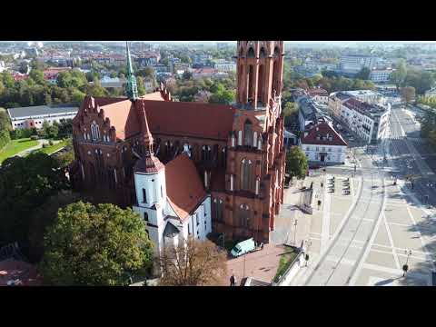 Drone Fly Over Białystok, Poland